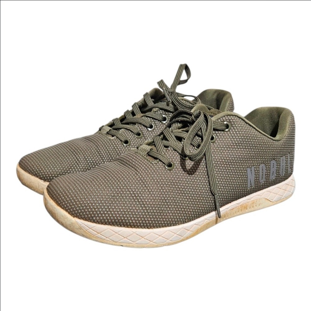 NOBULL Outwork SuperFabric Trainer Mens 10 Olive Green Cross Training Shoes